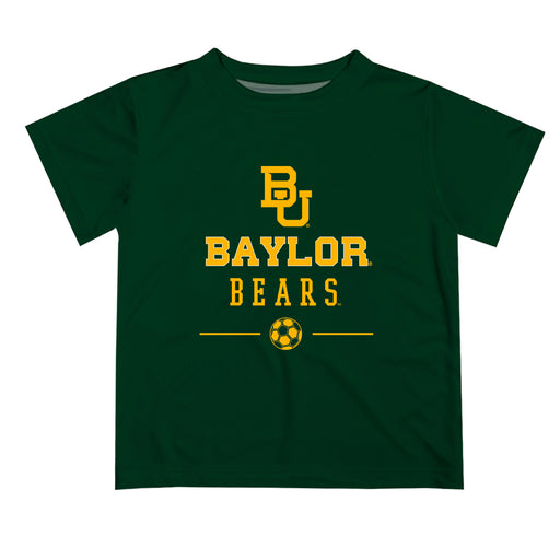 Baylor Bears Vive La Fete Soccer V1 Green Short Sleeve Tee Shirt
