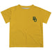 Baylor Bears Hand Sketched Vive La Fete Impressions Artwork Boys Gold Short Sleeve Tee Shirt