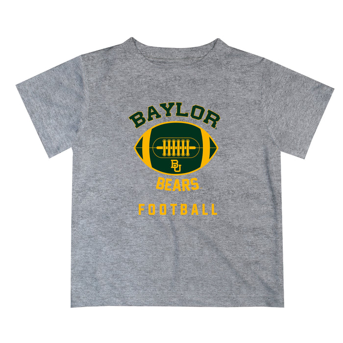 Baylor Bears Vive La Fete Football V2 Heather Gray Short Sleeve Tee Shirt