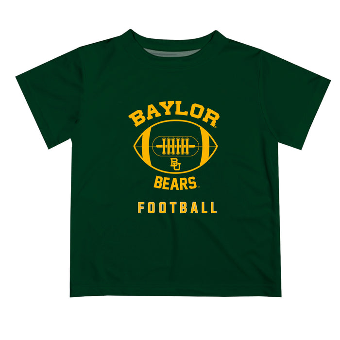 Baylor Bears Vive La Fete Football V2 Green Short Sleeve Tee Shirt