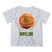 Baylor Bears Original Dripping Basketball White T-Shirt by Vive La Fete