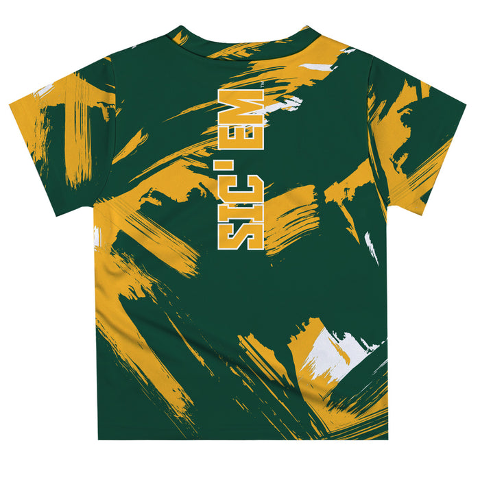 Baylor Bears Vive La Fete Boys Game Day Green Short Sleeve Tee Paint Brush V2 - Vive La Fête - Online Apparel Store