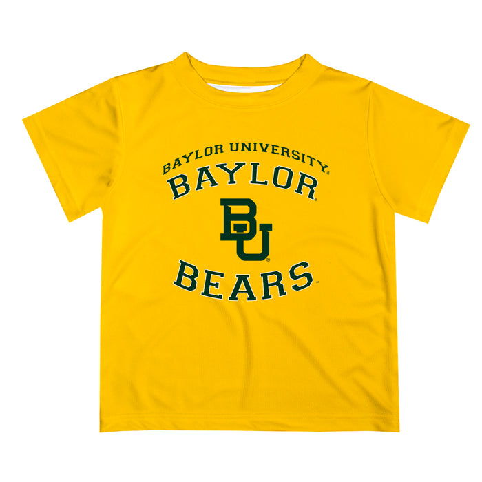 Baylor Bears Vive La Fete Boys Game Day V1 Gold Short Sleeve Tee Shirt