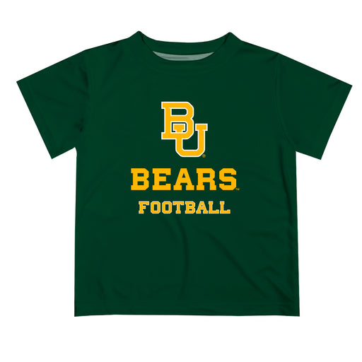 Baylor Bears Vive La Fete Football V1 Green Short Sleeve Tee Shirt