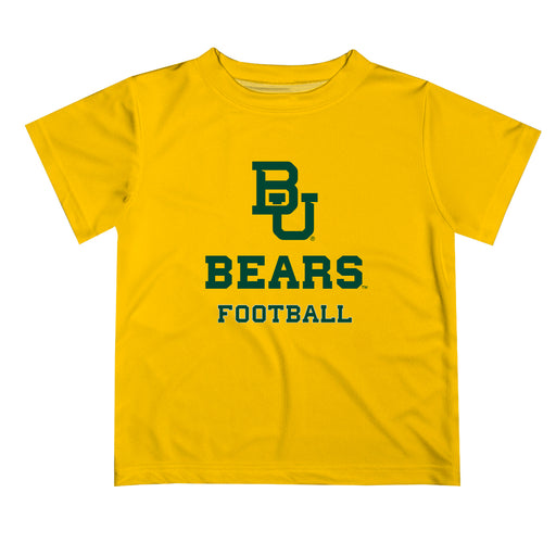 Baylor Bears Vive La Fete Football V1 Gold Short Sleeve Tee Shirt