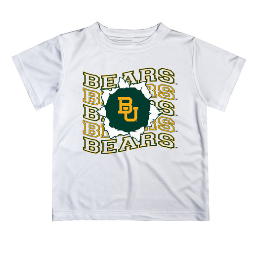 Baylor Bears Vive La Fete White Art V1 Short Sleeve Tee Shirt