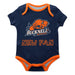 Bucknell University Bison Vive La Fete Infant Game Day Navy Short Sleeve Onesie New Fan Logo and Mascot Bodysuit - Vive La Fête - Online Apparel Store