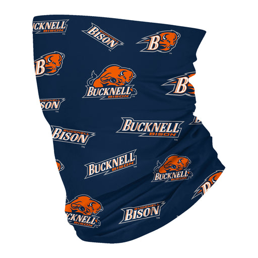 Bucknell University Bison Vive La Fete All Over Logo Game Day  Collegiate Face Cover Soft 4-Way Stretch Neck Gaiter - Vive La Fête - Online Apparel Store