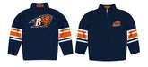 Bucknell University Bison Vive La Fete Game Day Navy Quarter Zip Pullover Stripes on Sleeves - Vive La Fête - Online Apparel Store