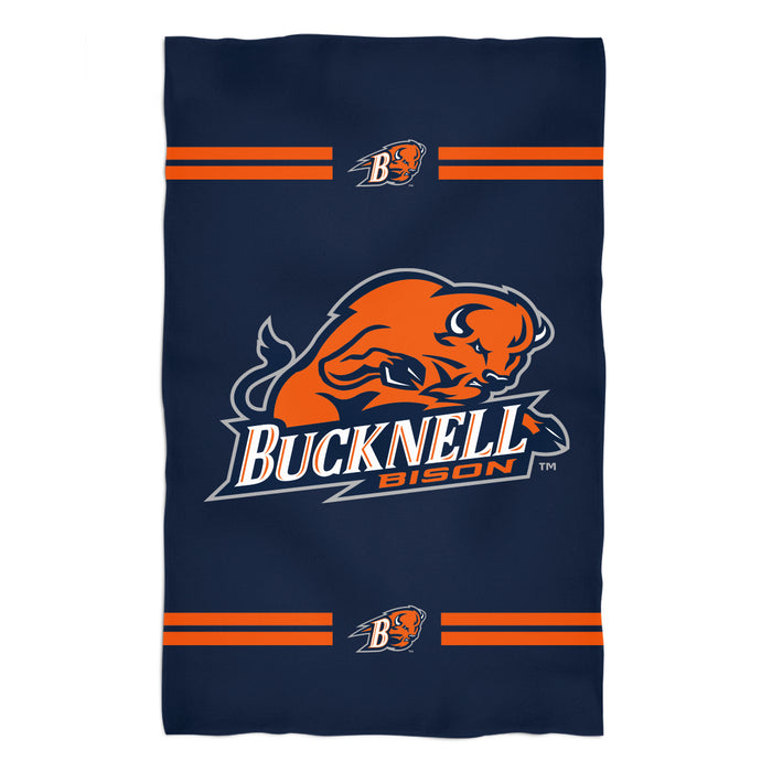 Bucknell Bison Vive La Fete Game Day Absorvent Premium Navy Beach Bath Towel 51 x 32" Logo and Stripes" - Vive La Fête - Online Apparel Store