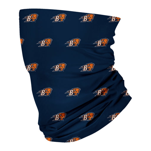 Bucknell Bison Vive La Fete All Over Logo Game Day Collegiate Face Cover Soft 4-Way Stretch Two Ply Neck Gaiter - Vive La Fête - Online Apparel Store