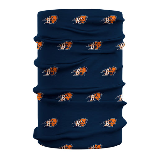 Bucknell Bison Vive La Fete All Over Logo Game Day Collegiate Face Cover Soft 4-Way Stretch Two Ply Neck Gaiter - Vive La Fête - Online Apparel Store