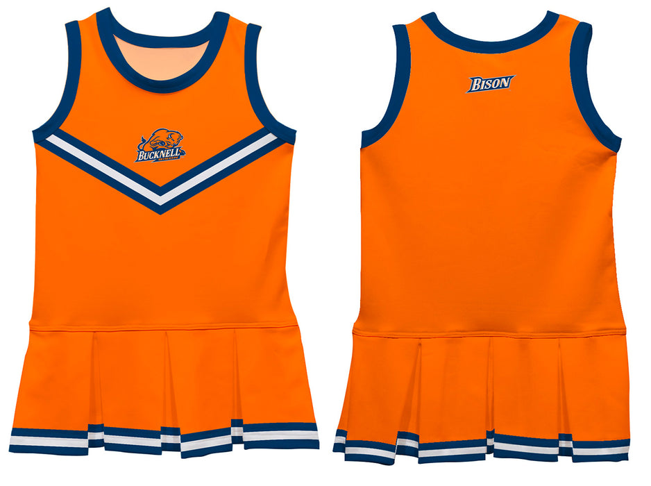 Bucknell University Bison Vive La Fete Game Day Orange Sleeveless Cheerleader Dress - Vive La Fête - Online Apparel Store