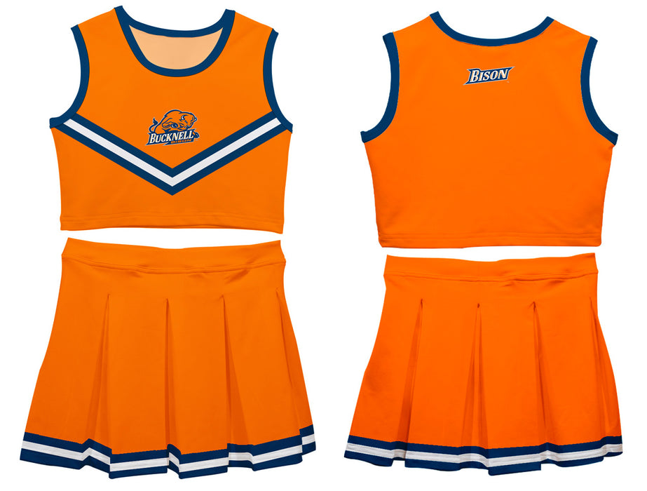 Bucknell University Bison Vive La Fete Game Day Orange Sleeveless Cheerleader Set - Vive La Fête - Online Apparel Store