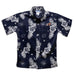 Bucknell University Bison Navy Hawaiian Short Sleeve Button Down Shirt