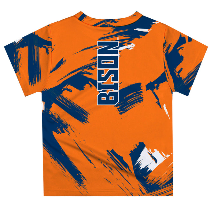 Bucknell University Bison Vive La Fete Boys Game Day Blue Short Sleeve Tee Paint Brush - Vive La Fête - Online Apparel Store