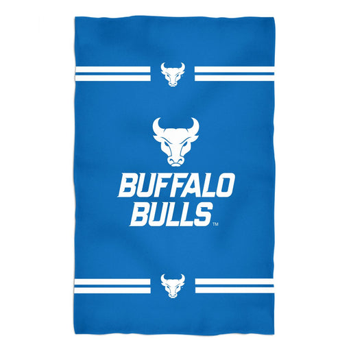 University at Buffalo Bulls Vive La Fete Game Day Absorvent Premium Blue Beach Bath Towel 51 x 32" Mascot and Stripes" - Vive La Fête - Online Apparel Store