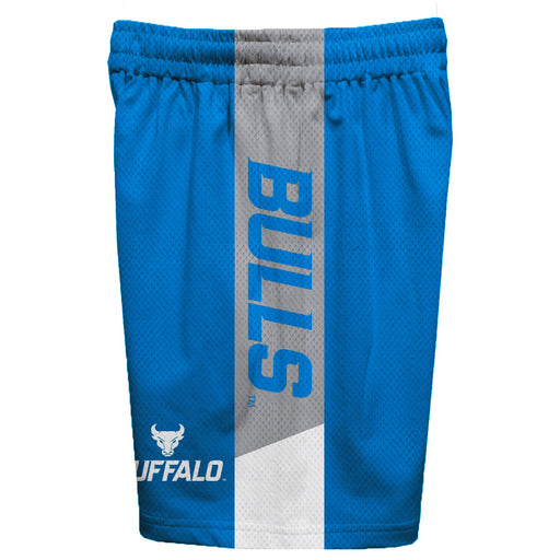 Buffalo Bulls Vive La Fete Game Day Blue Stripes Boys Solid Gray Athletic Mesh Short - Vive La Fête - Online Apparel Store