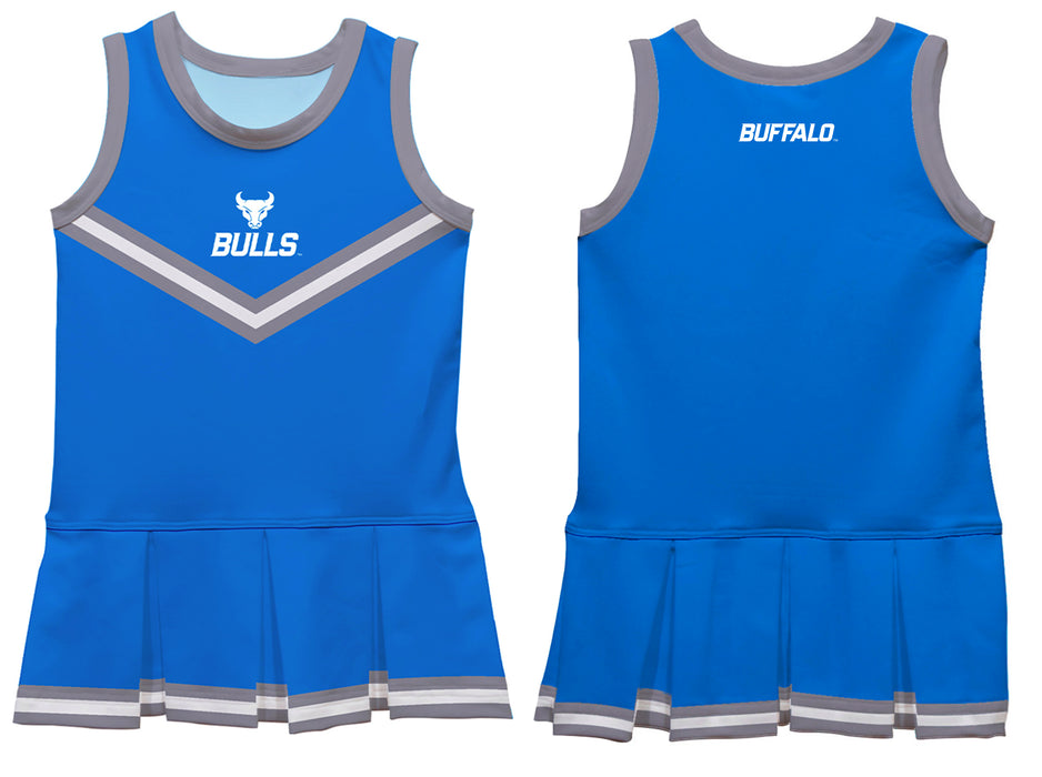 Buffalo Bulls Vive La Fete Game Day Blue Sleeveless Cheerleader Dress - Vive La Fête - Online Apparel Store