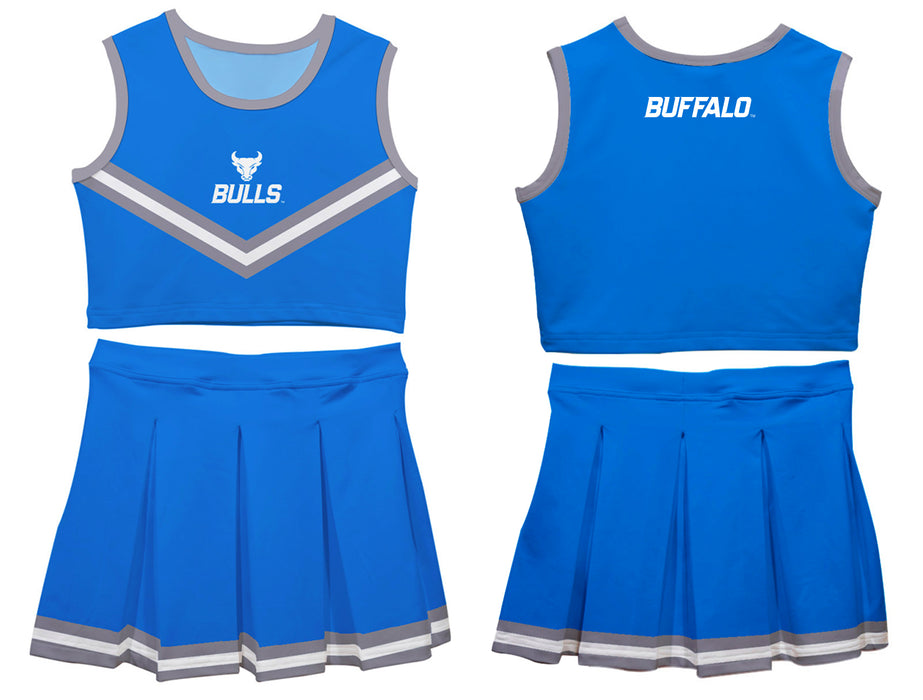 Buffalo Bulls Vive La Fete Game Day Blue Sleeveless Cheerleader Set - Vive La Fête - Online Apparel Store