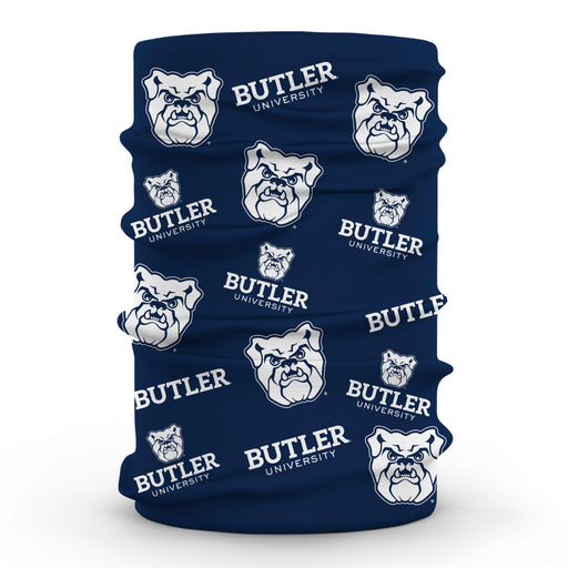 Butler Bulldogs Neck Gaiter Navy All Over Logo - Vive La Fête - Online Apparel Store
