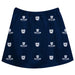 Butler University Bulldogs Skirt Navy All Over Logo - Vive La Fête - Online Apparel Store