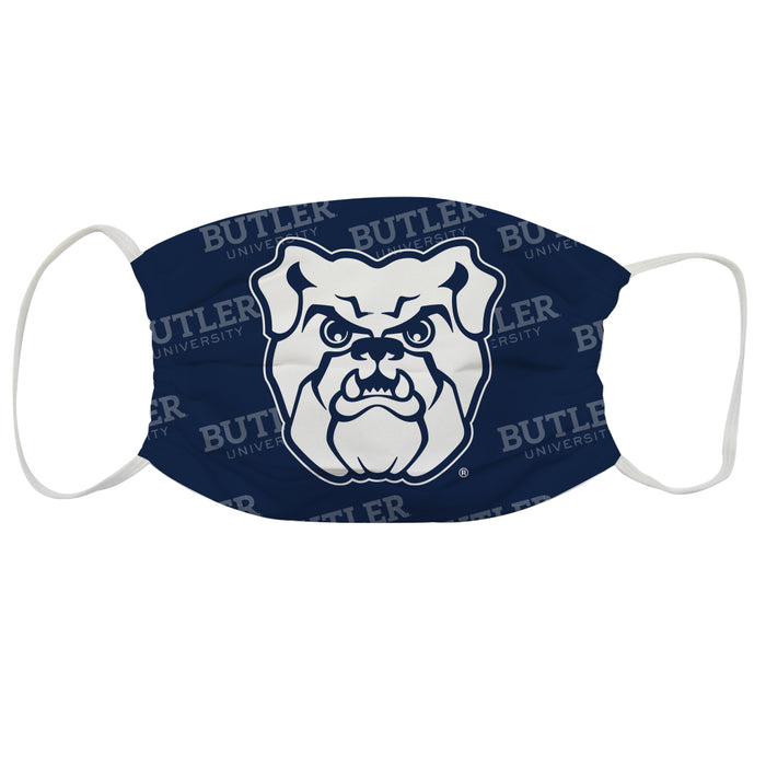 Butler University Bulldogs 3 Ply Vive La Fete Face Mask 3 Pack Game Day Collegiate Unisex Face Covers Reusable Washable - Vive La Fête - Online Apparel Store