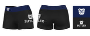 Butler Bulldogs Vive La Fete Logo on Thigh & Waistband Black & Navy Women Yoga Booty Workout Shorts 3.75 Inseam" - Vive La Fête - Online Apparel Store