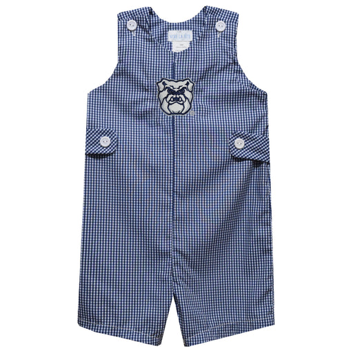 Butler Bulldogs Embroidered Navy Gingham Boys Jon Jon