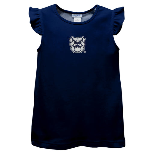 Butler Bulldogs Embroidered Navy Knit Angel Sleeve