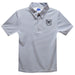 Butler Bulldogs Embroidered Gray Stripes Short Sleeve Polo Box Shirt