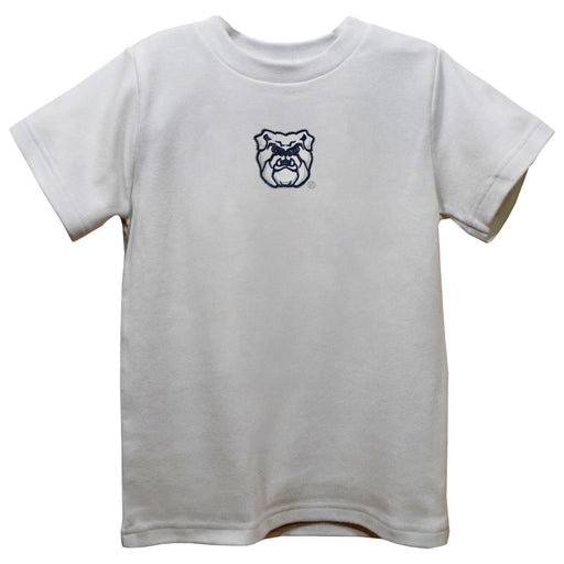 Butler Bulldogs Embroidered White Short Sleeve Boys Tee Shirt