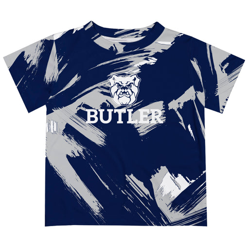 Butler Bulldogs Vive La Fete Boys Game Day Blue Short Sleeve Tee Paint Brush