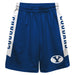 Brigham Young Cougars BYU Vive La Fete Game Day Blue Stripes Boys Solid White Athletic Mesh Short