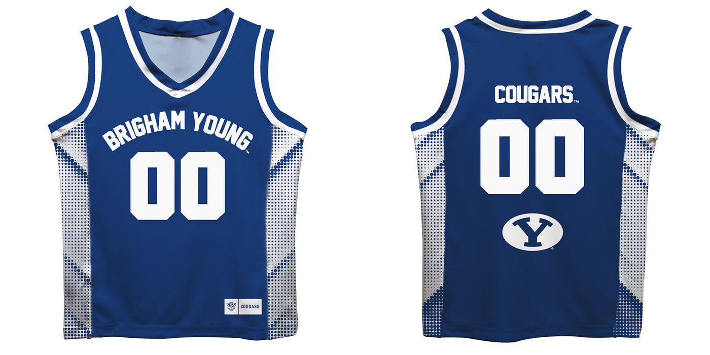 BYU Cougars Vive La Fete Game Day Blue Boys Fashion Basketball Top - Vive La Fête - Online Apparel Store