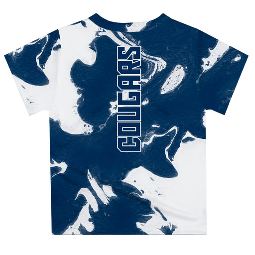 BYU Cougars Vive La Fete Marble Boys Game Day Blue Short Sleeve Tee - Vive La Fête - Online Apparel Store