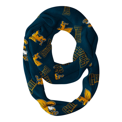 Canisius College Golden Griffins Vive La Fete Repeat Logo Collegiate Women Light Weight Ultra Soft Infinity Scarf