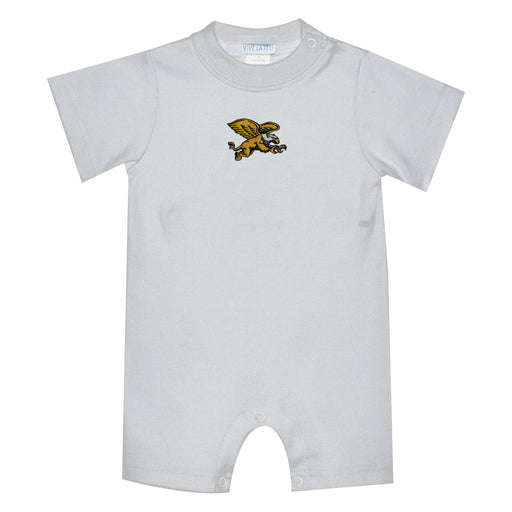 Canisius College Golden Griffins Embroidered White Knit Short Sleeve Boys Romper