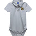 Canisius College Golden Griffins Embroidered Gray Solid Knit Polo Onesie