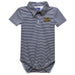 Canisius College Golden Griffins Embroidered Navy Stripe Knit Polo Onesie