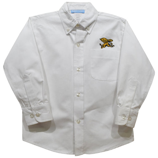 Canisius College Golden Griffins Embroidered White Long Sleeve Button Down Shirt