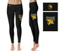 Canisius College Golden Griffins Vive La Fete Collegiate Large Logo on Thigh Women Black Yoga Leggings 2.5 Waist Tights - Vive La Fête - Online Apparel Store