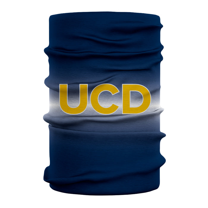UC Davis Aggies Vive La Fete Degrade Logo Game Day Collegiate Face Cover Soft 4-Way Stretch Neck Gaiter - Vive La Fête - Online Apparel Store