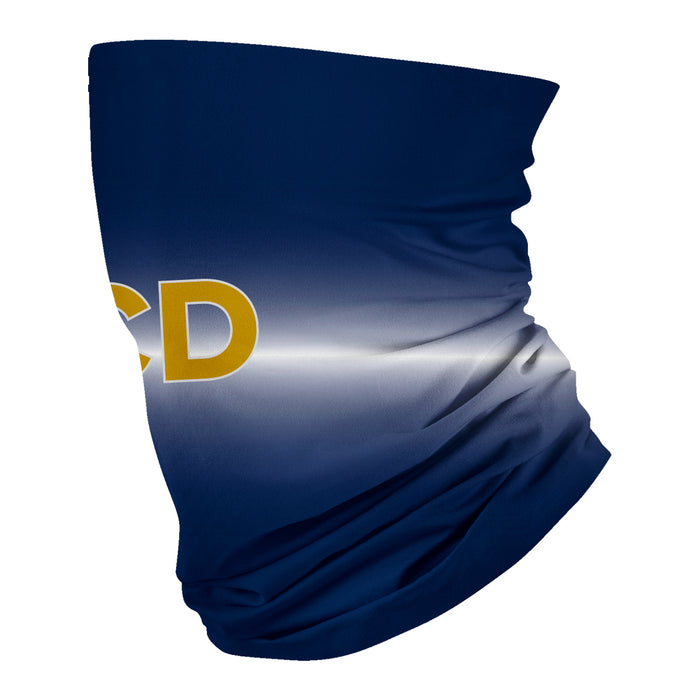 UC Davis Aggies Vive La Fete Degrade Logo Game Day Collegiate Face Cover Soft 4-Way Stretch Neck Gaiter - Vive La Fête - Online Apparel Store