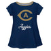 UC Davis Aggies Vive La Fete Girls Game Day Short Sleeve Navy Top with School Logo and Name - Vive La Fête - Online Apparel Store