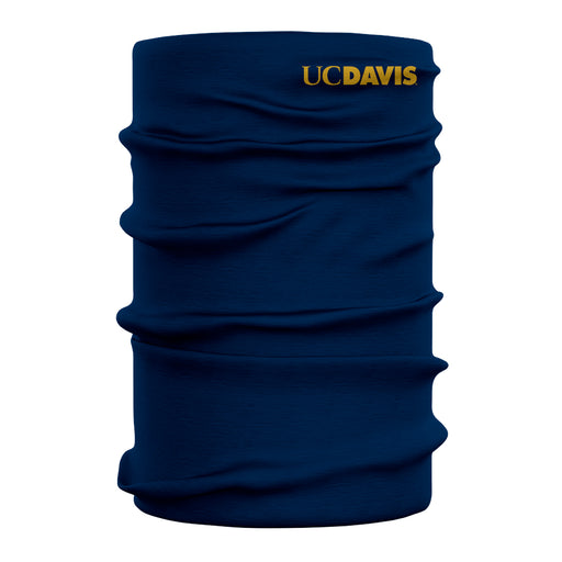 UC Davis Aggies Vive La Fete Navy Game Day Collegiate Logo Face Cover Soft Four Way Stretch Neck Gaiter - Vive La Fête - Online Apparel Store