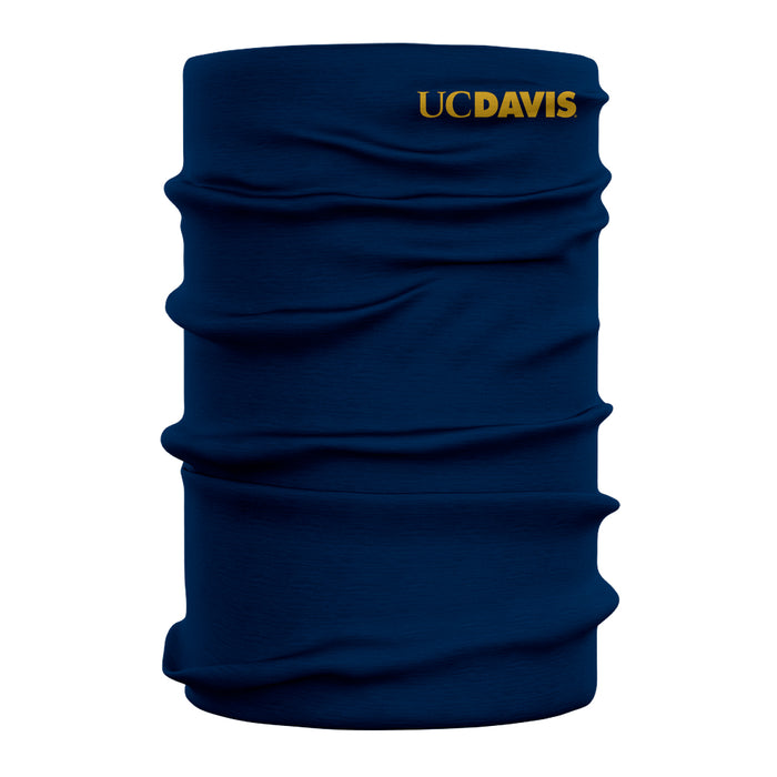 UC Davis Aggies Vive La Fete Navy Game Day Collegiate Logo Face Cover Soft Four Way Stretch Neck Gaiter - Vive La Fête - Online Apparel Store