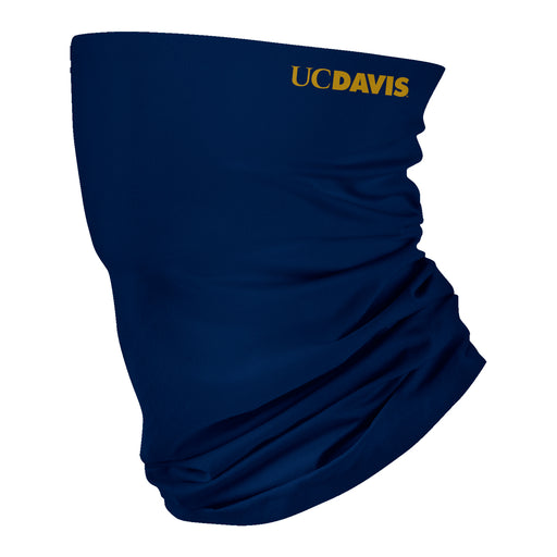 UC Davis Aggies Vive La Fete Navy Game Day Collegiate Logo Face Cover Soft Four Way Stretch Neck Gaiter - Vive La Fête - Online Apparel Store
