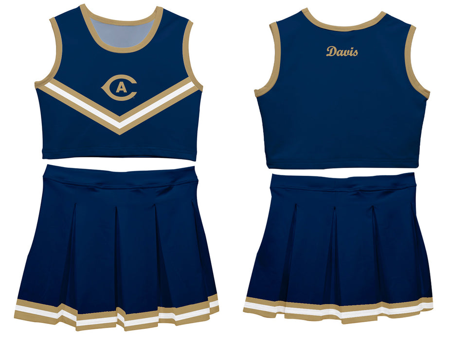 UC Davis Aggies Vive La Fete Game Day Blue Sleeveless Cheerleader Set - Vive La Fête - Online Apparel Store
