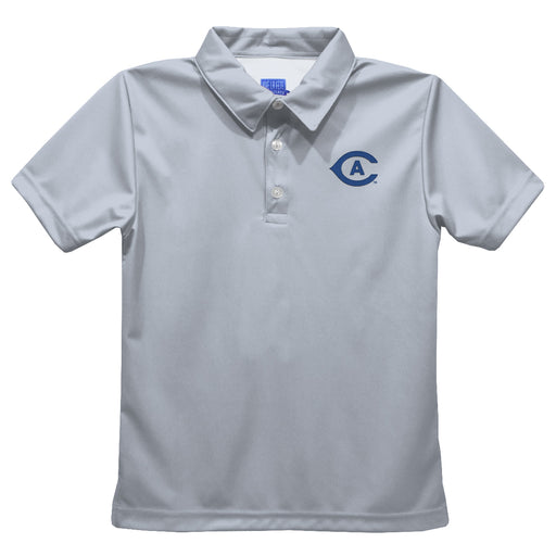 UC Davis Aggies Embroidered Gray Short Sleeve Polo Box Shirt